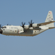 A USAF Reserve WC-130J departs NAS North Island on a training mission. Gary Wetzel photo